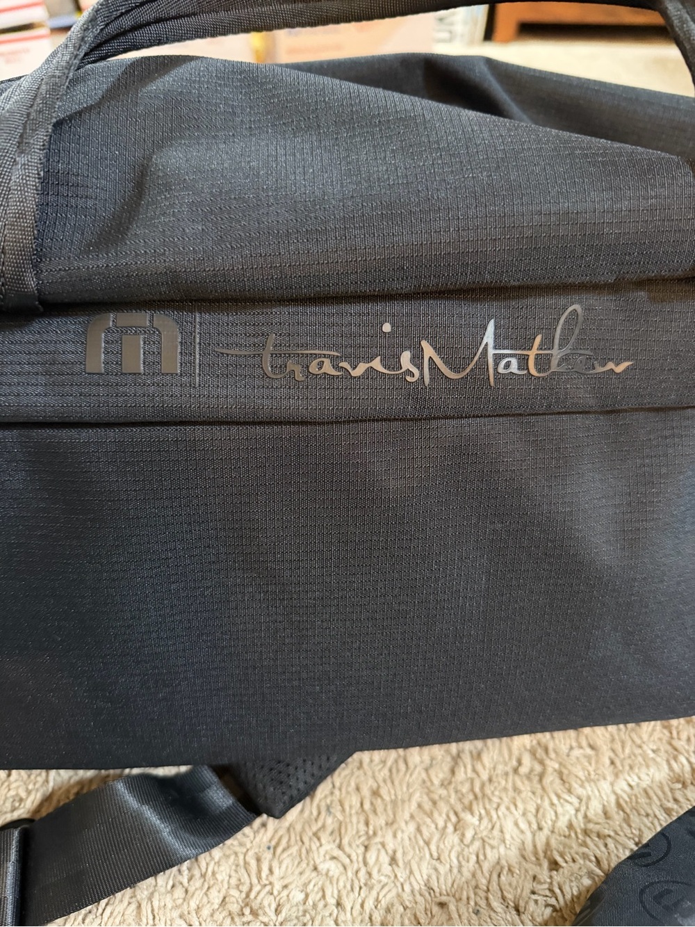 TravisMathew TMB200 Lateral Duffel Bag - Black - New with Tags - Picture 11 of 14